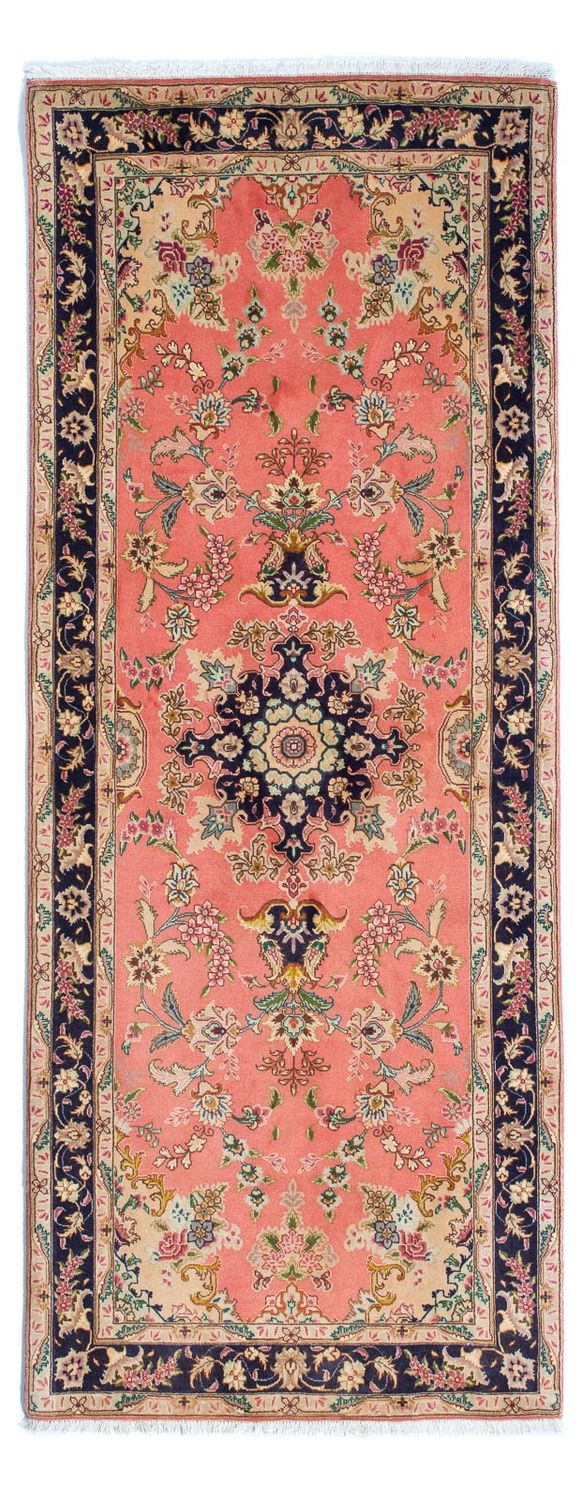 Tapis de couloir Tapis persan - Tabriz - Royal - 198 x 80 cm - rouge clair