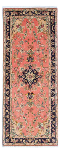 Tapis de couloir Tapis persan - Tabriz - Royal - 198 x 80 cm - rouge clair