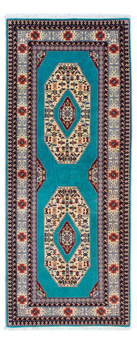Tapis de couloir Tapis persan - Tabriz - Royal - 190 x 74 cm - bleu