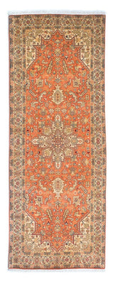 Tapis de couloir Tapis persan - Tabriz - Royal - 215 x 82 cm - rouille