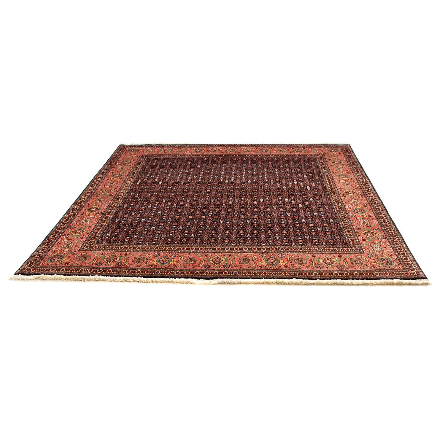Tapis persan - Tabriz carré  - 200 x 195 cm - bleu foncé