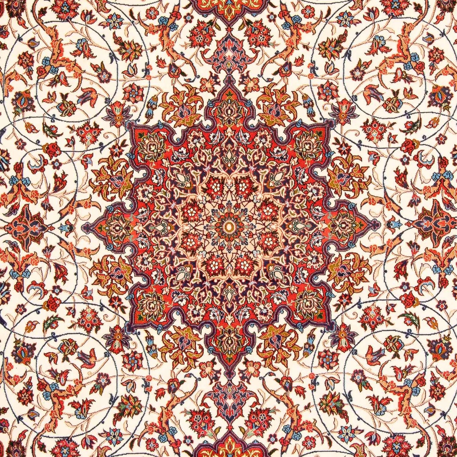 Tapis persan - Isfahan - Premium - 310 x 208 cm - rouge
