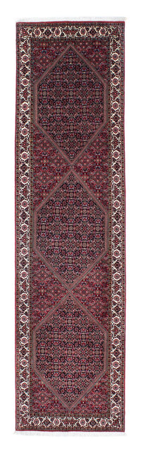 Tapis de couloir Tapis persan - Bidjar - 310 x 82 cm - rouge clair