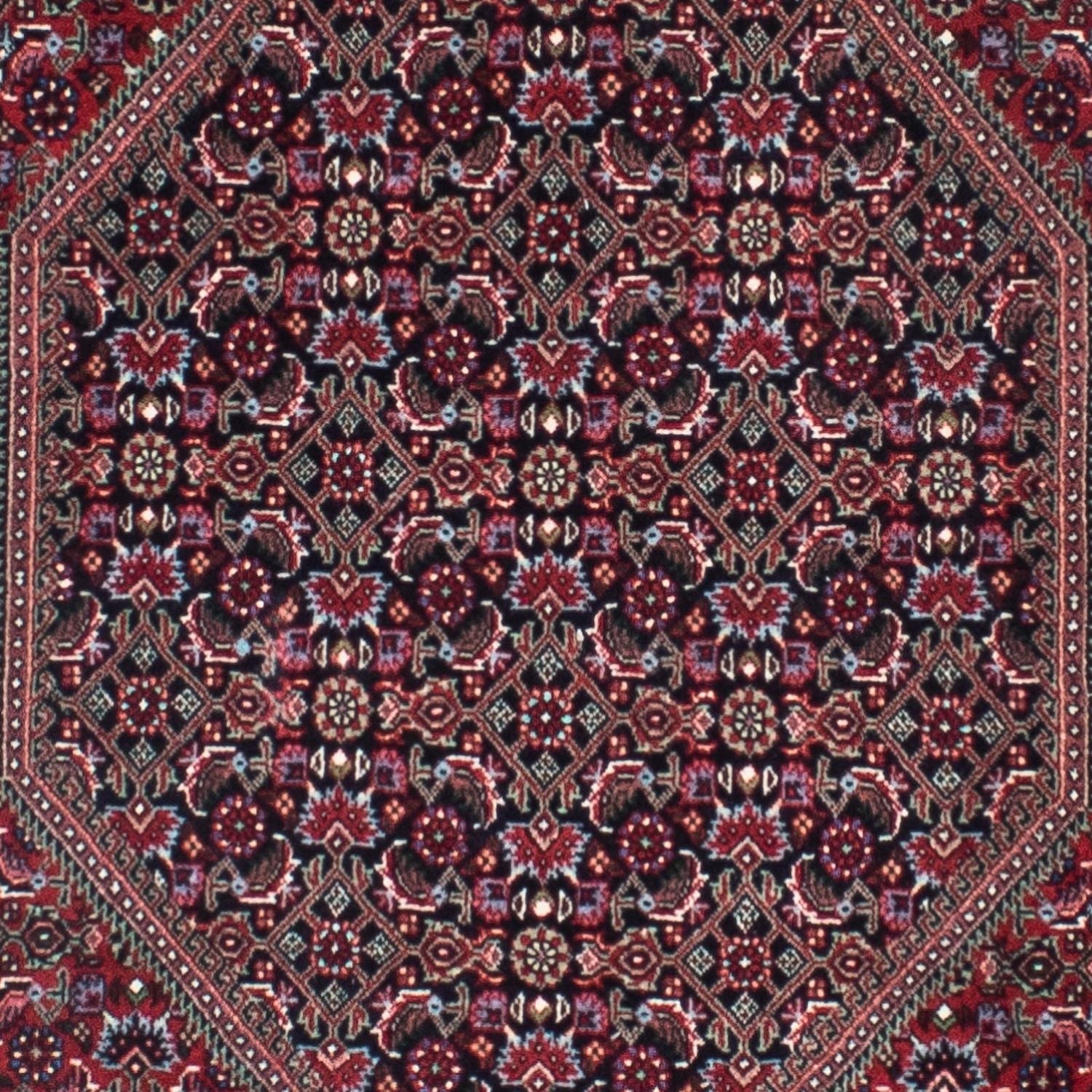 Tapis de couloir Tapis persan - Bidjar - 310 x 82 cm - rouge clair