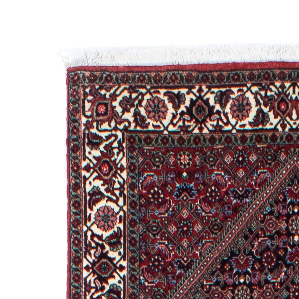 Tapis de couloir Tapis persan - Bidjar - 310 x 82 cm - rouge clair