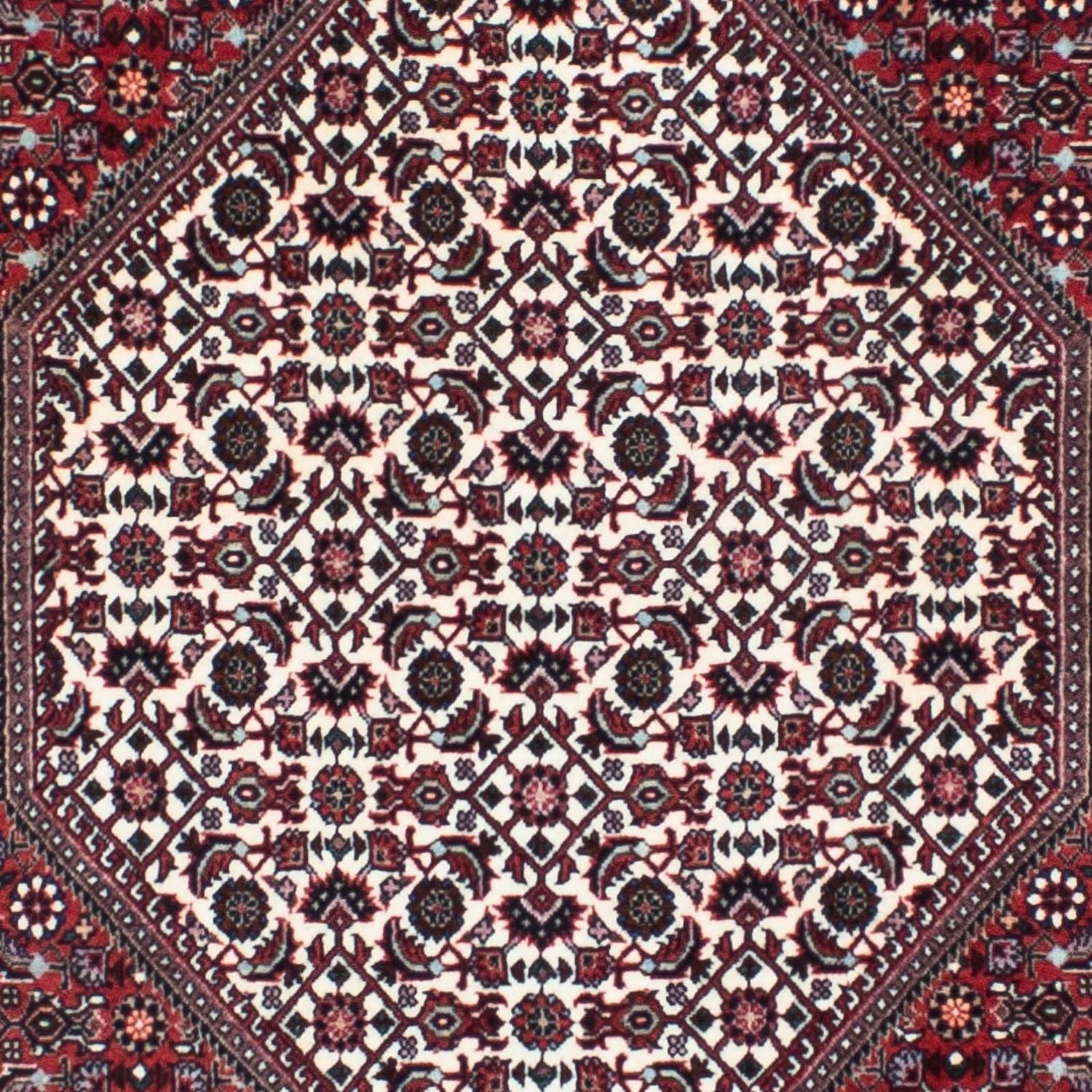 Tapis de couloir Tapis persan - Bidjar - 295 x 84 cm - beige