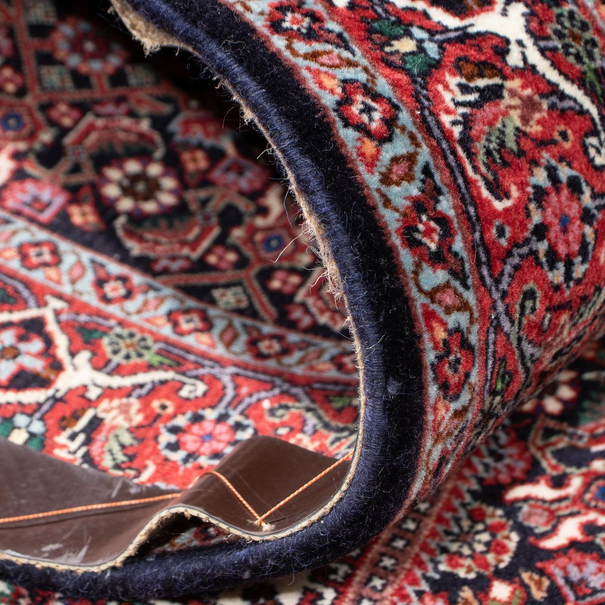 Tapis de couloir Tapis persan - Bidjar - 302 x 84 cm - beige