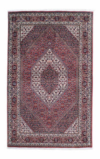 Tapis persan - Bidjar - 209 x 132 cm - rouge clair