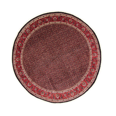 Tapis persan - Bidjar ronde  - 250 x 250 cm - rouge
