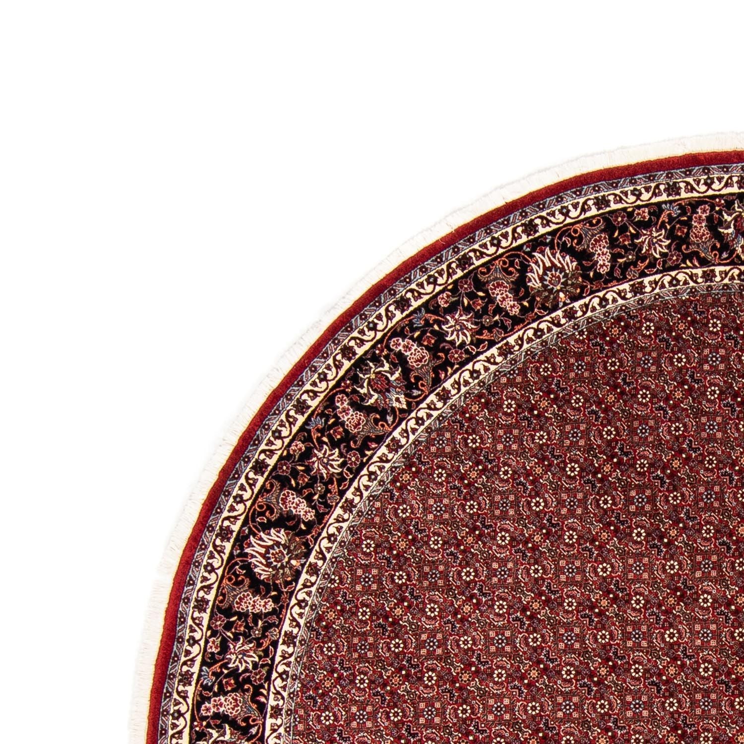 Tapis persan - Bidjar ronde  - 250 x 250 cm - rouge foncé