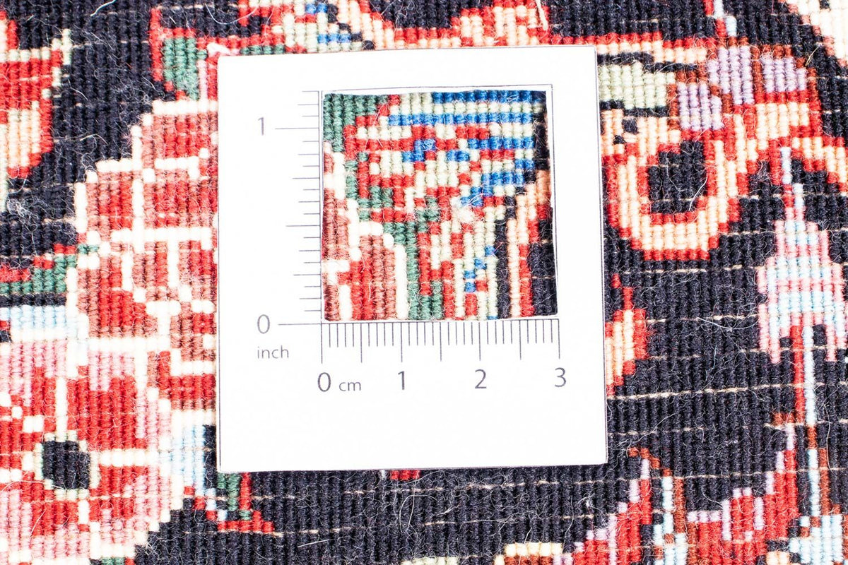 Tapis persan - Bidjar ronde  - 250 x 250 cm - rouge foncé