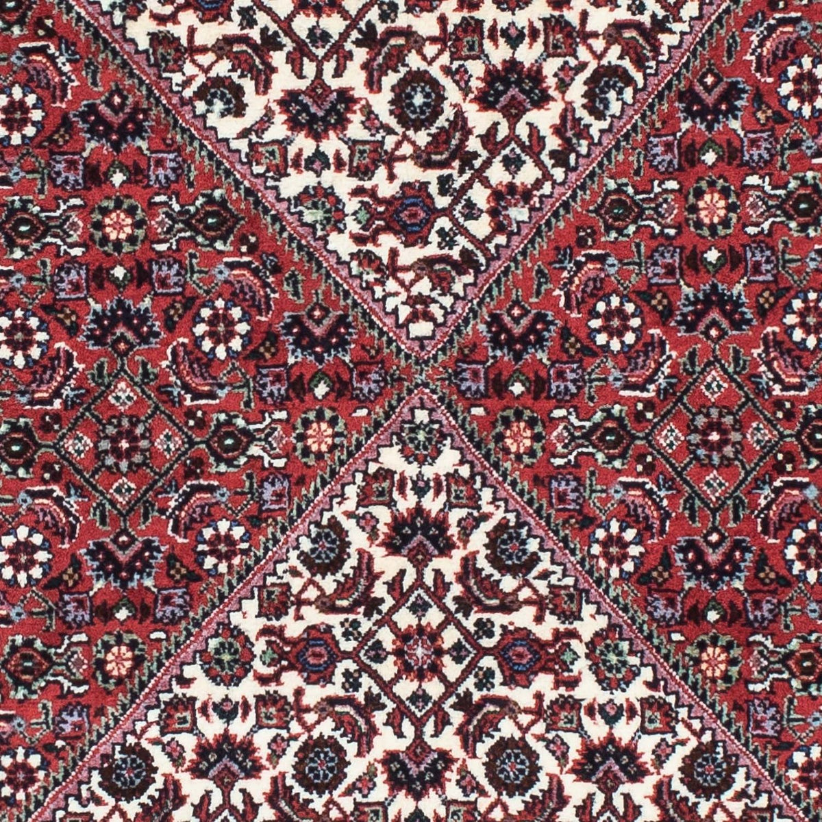 Tapis de couloir Tapis persan - Bidjar - 202 x 74 cm - rouge