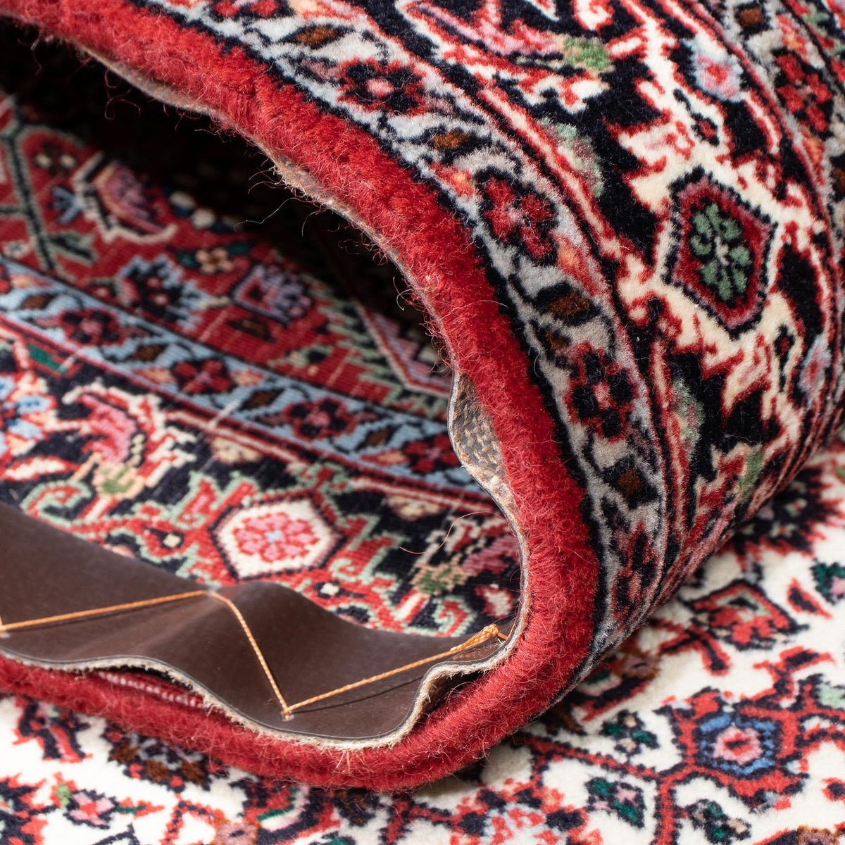 Tapis de couloir Tapis persan - Bidjar - 202 x 74 cm - rouge