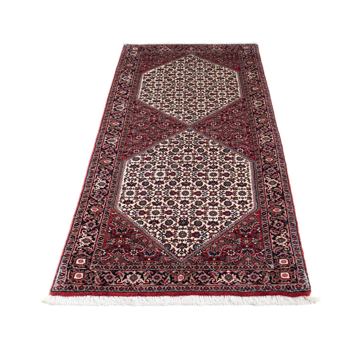 Tapis de couloir Tapis persan - Bidjar - 202 x 74 cm - rouge