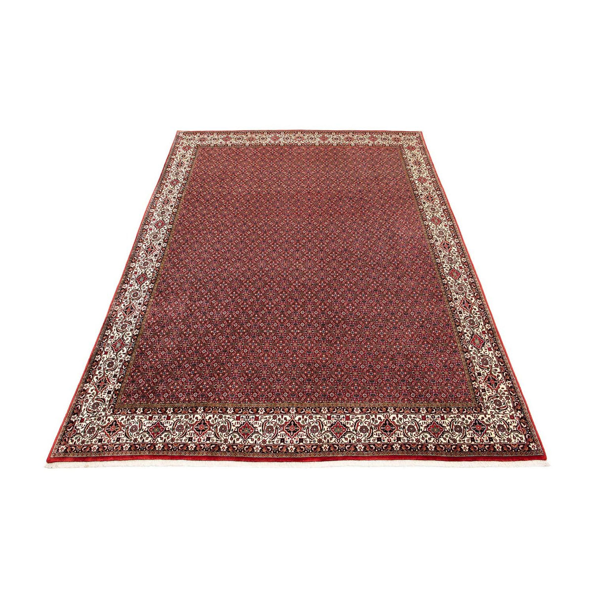 Tapis persan - Bidjar - 398 x 299 cm - rouge foncé