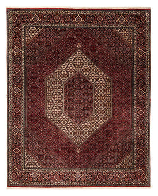 Tapis persan - Bidjar - 238 x 196 cm - rouge foncé