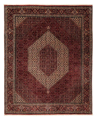Tapis persan - Bidjar - 238 x 196 cm - rouge foncé