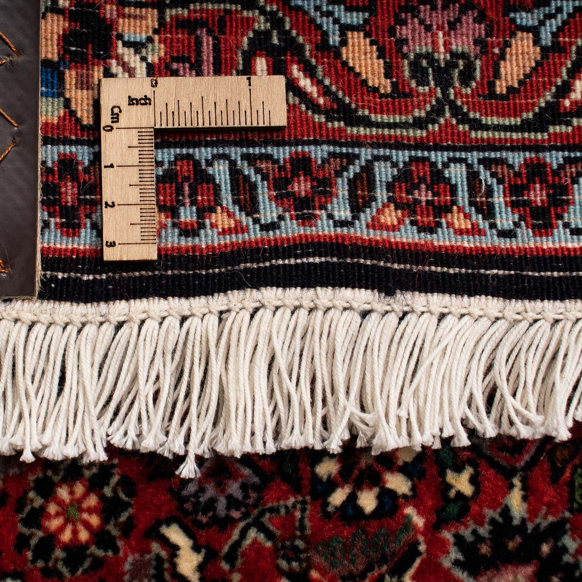 Tapis persan - Bidjar - 249 x 200 cm - rouge foncé