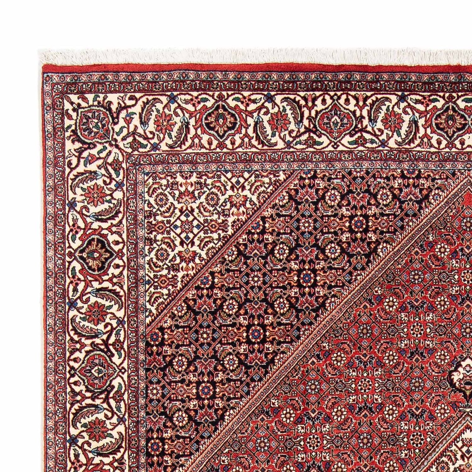 Tapis persan - Bidjar - 254 x 171 cm - rouge foncé