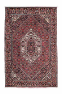 Tapis persan - Bidjar - 206 x 132 cm - rouge clair