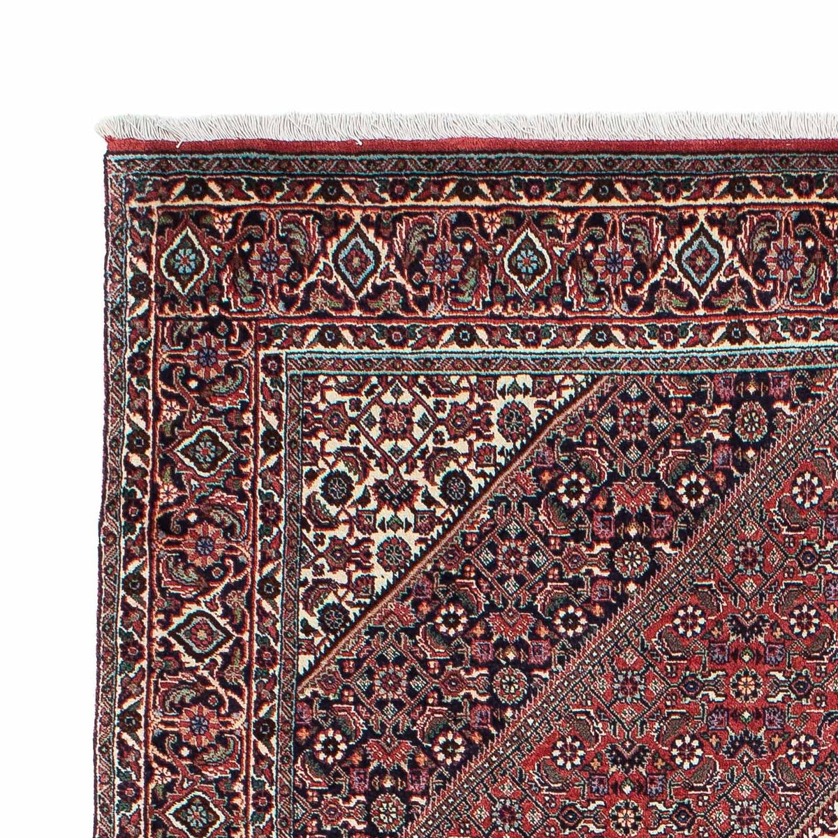 Tapis persan - Bidjar - 206 x 132 cm - rouge clair