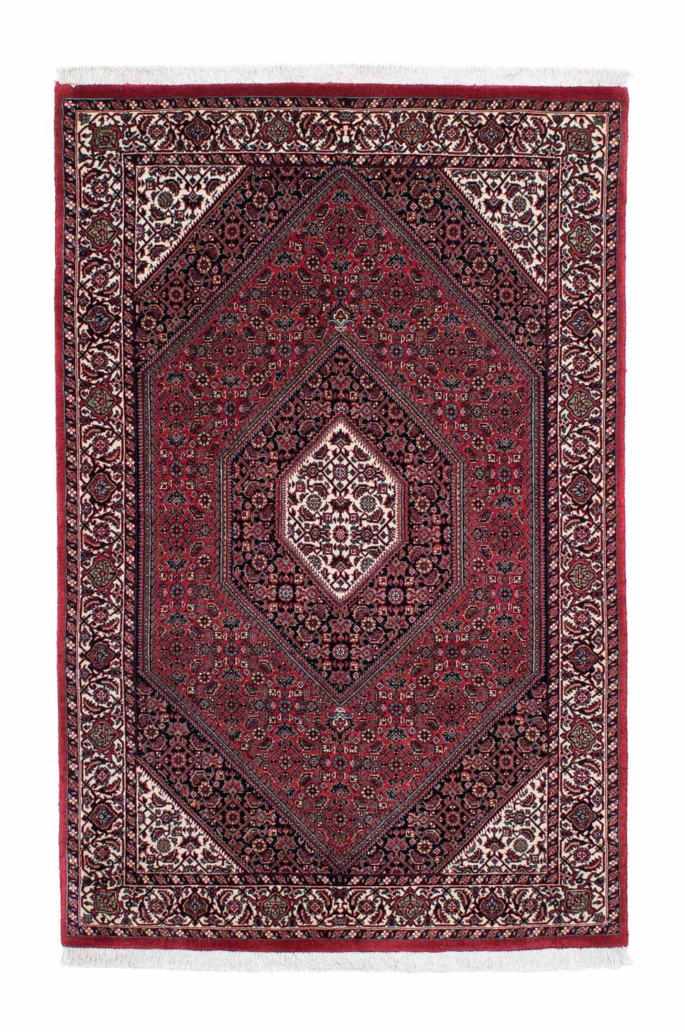 Tapis persan - Bidjar - 204 x 132 cm - rouge