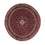 Tapis persan - Bidjar ronde  - 154 x 154 cm - rouge foncé