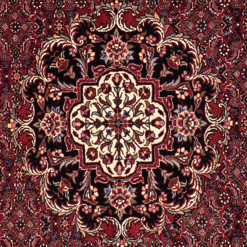 Tapis persan - Bidjar ronde  - 154 x 154 cm - rouge foncé