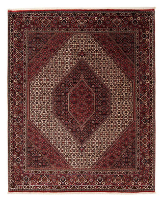 Tapis persan - Bidjar - 245 x 202 cm - rouge foncé