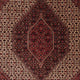 Tapis persan - Bidjar - 245 x 202 cm - rouge foncé