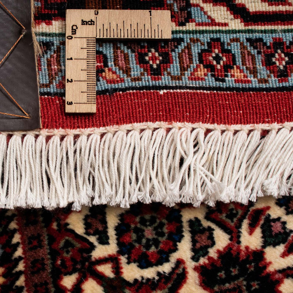 Tapis persan - Bidjar - 245 x 202 cm - rouge foncé