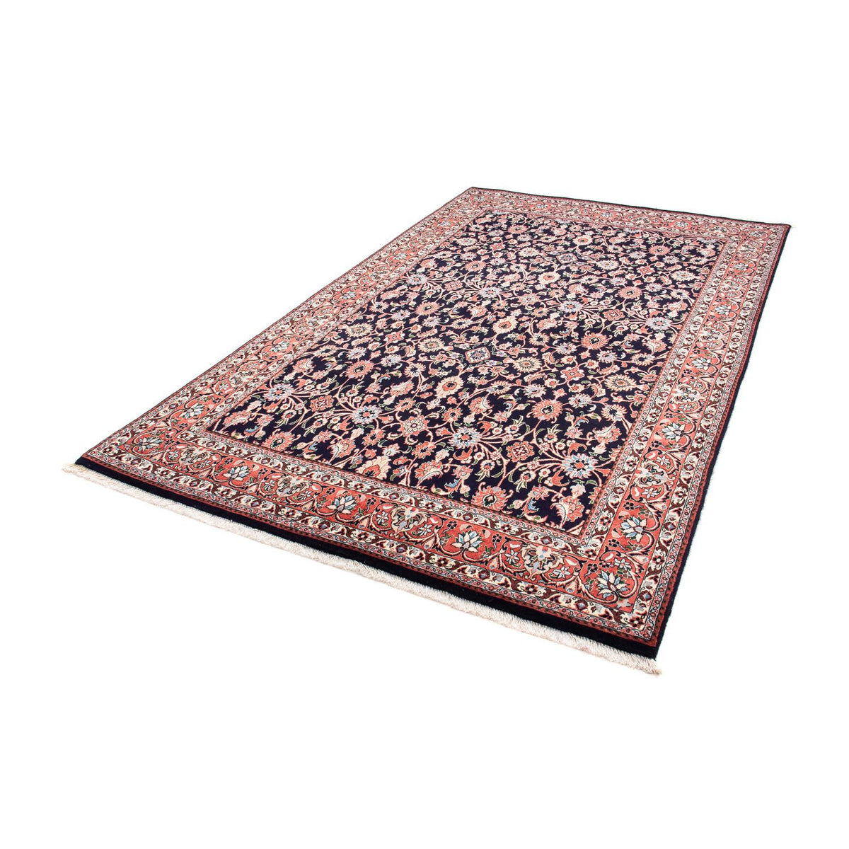 Tapis persan - Bidjar - 248 x 150 cm - bleu foncé