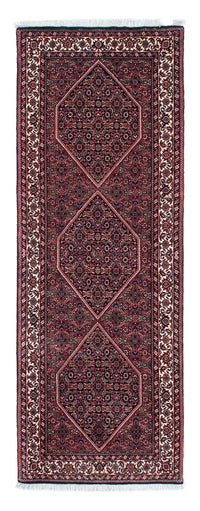 Tapis de couloir Tapis persan - Bidjar - 213 x 74 cm - bleu foncé