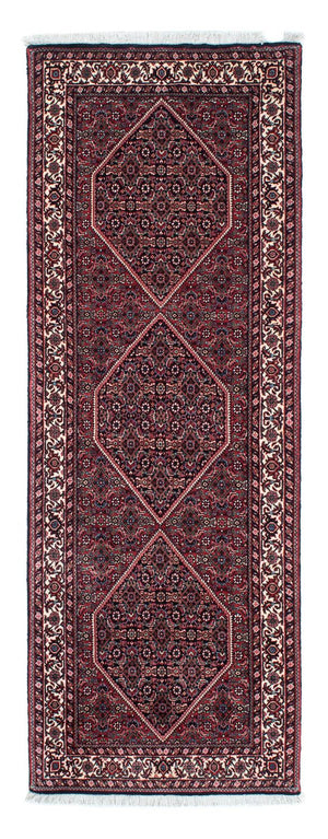 Tapis de couloir Tapis persan - Bidjar - 213 x 74 cm - bleu foncé