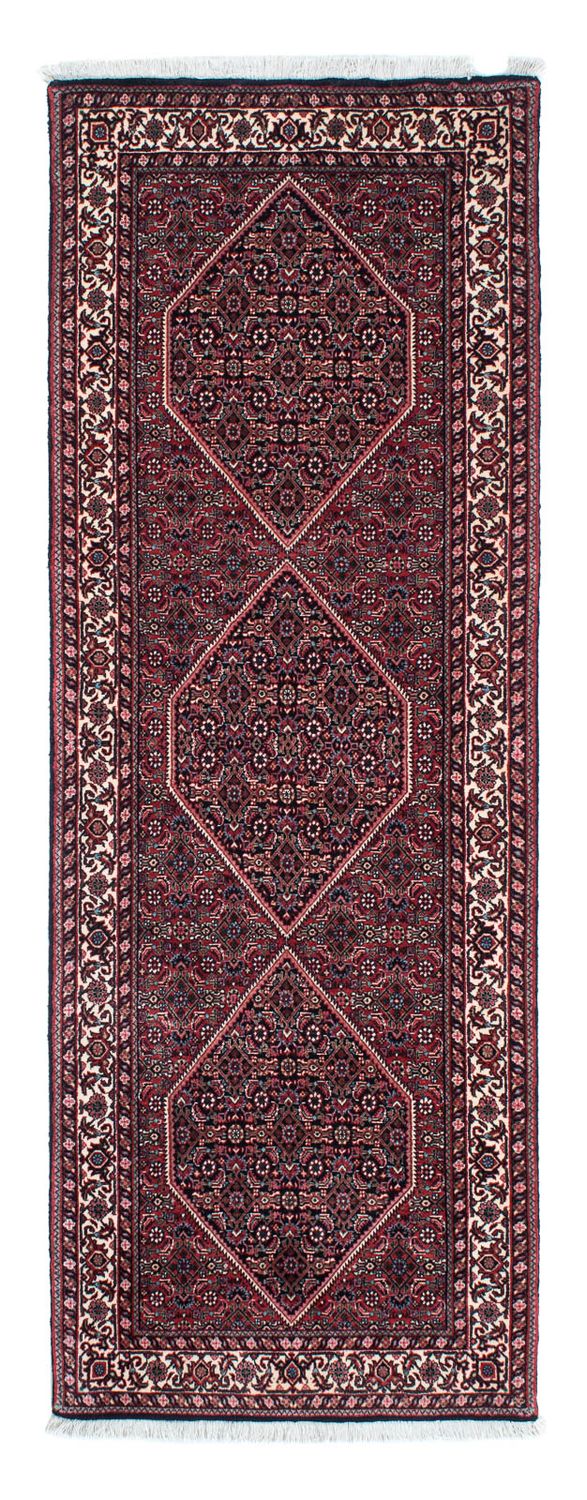 Tapis de couloir Tapis persan - Bidjar - 213 x 74 cm - bleu foncé