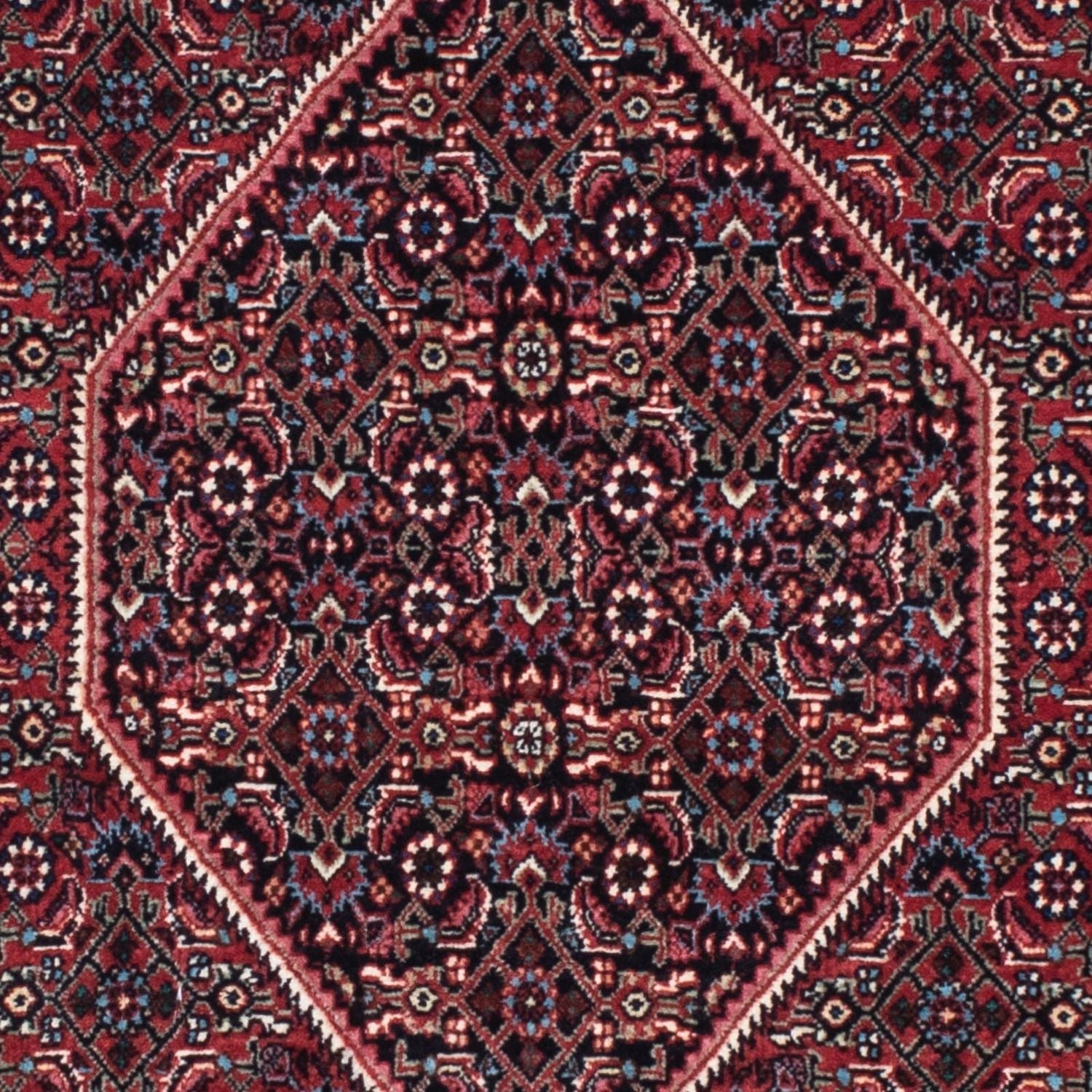 Tapis de couloir Tapis persan - Bidjar - 213 x 74 cm - bleu foncé