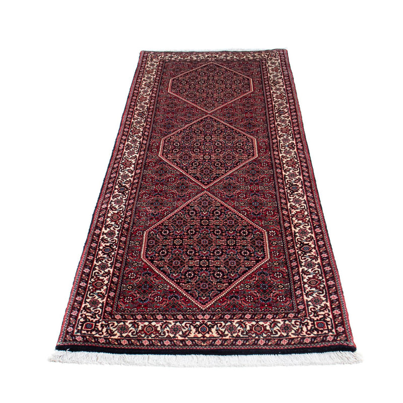 Tapis de couloir Tapis persan - Bidjar - 213 x 74 cm - bleu foncé