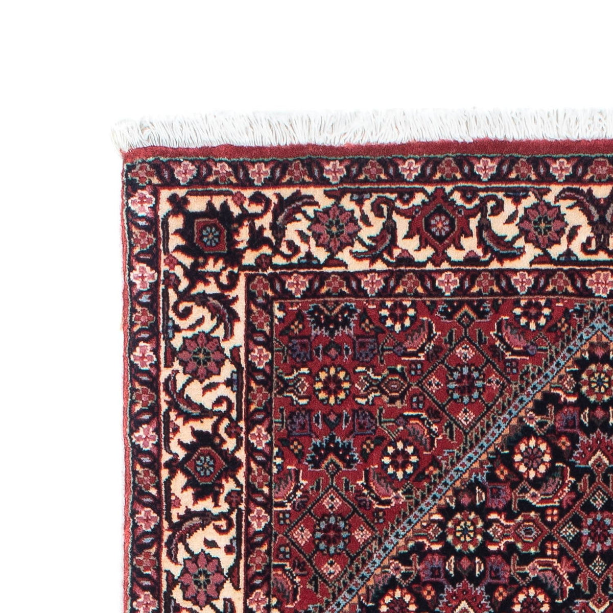 Tapis de couloir Tapis persan - Bidjar - 211 x 75 cm - bleu foncé