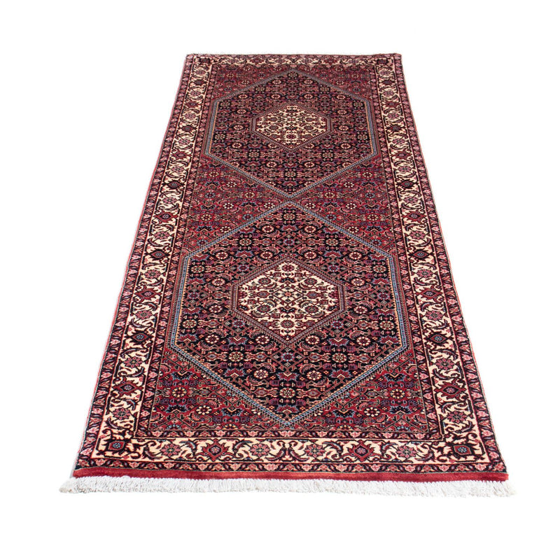 Tapis de couloir Tapis persan - Bidjar - 211 x 75 cm - bleu foncé