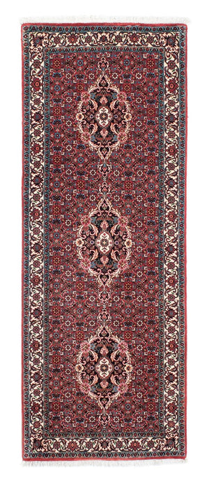 Tapis de couloir Tapis persan - Bidjar - 200 x 73 cm - rouge