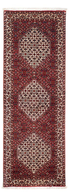 Tapis de couloir Tapis persan - Bidjar - 202 x 73 cm - rouge foncé