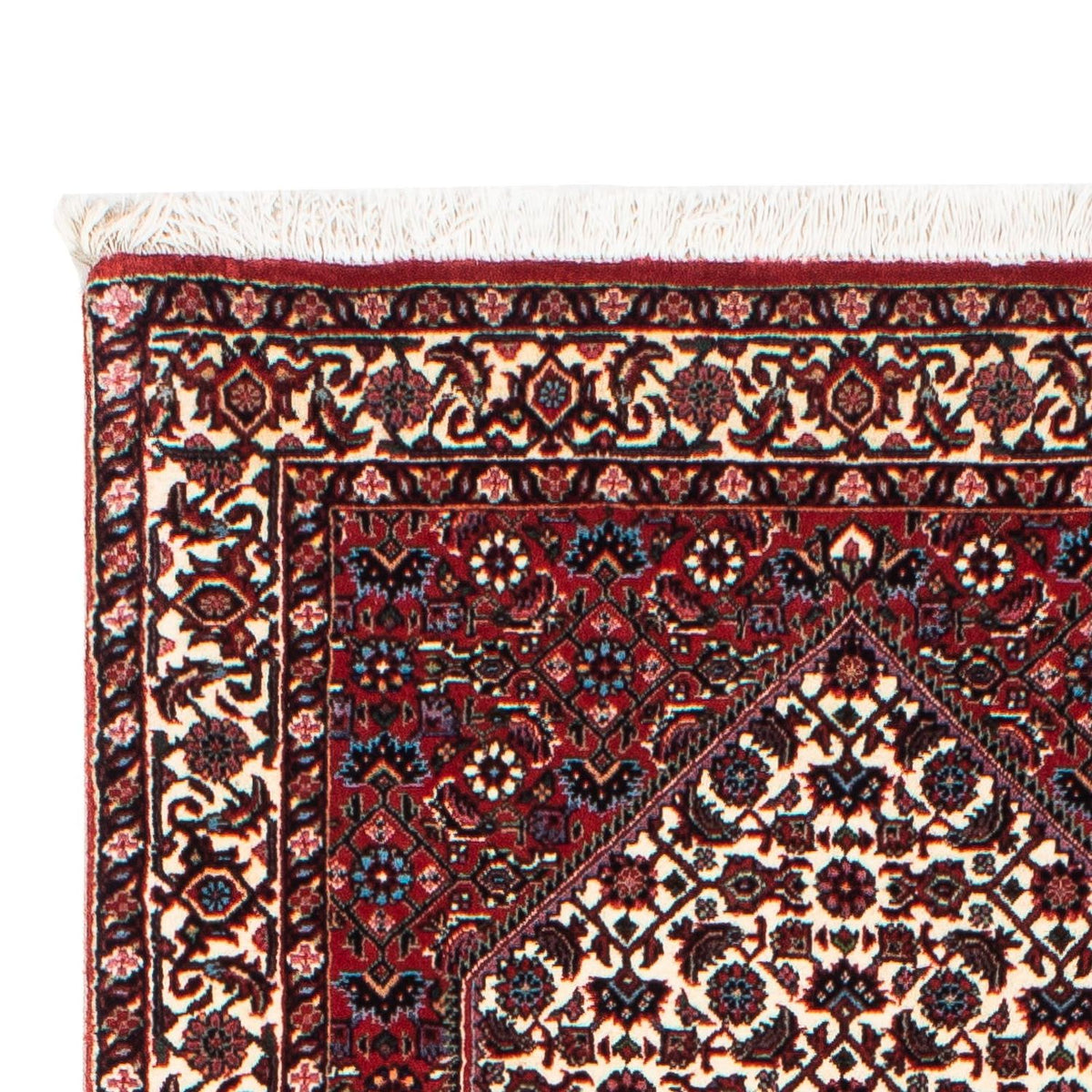 Tapis de couloir Tapis persan - Bidjar - 202 x 73 cm - rouge foncé
