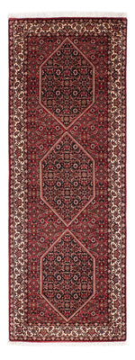 Tapis de couloir Tapis persan - Bidjar - 203 x 73 cm - rouge foncé