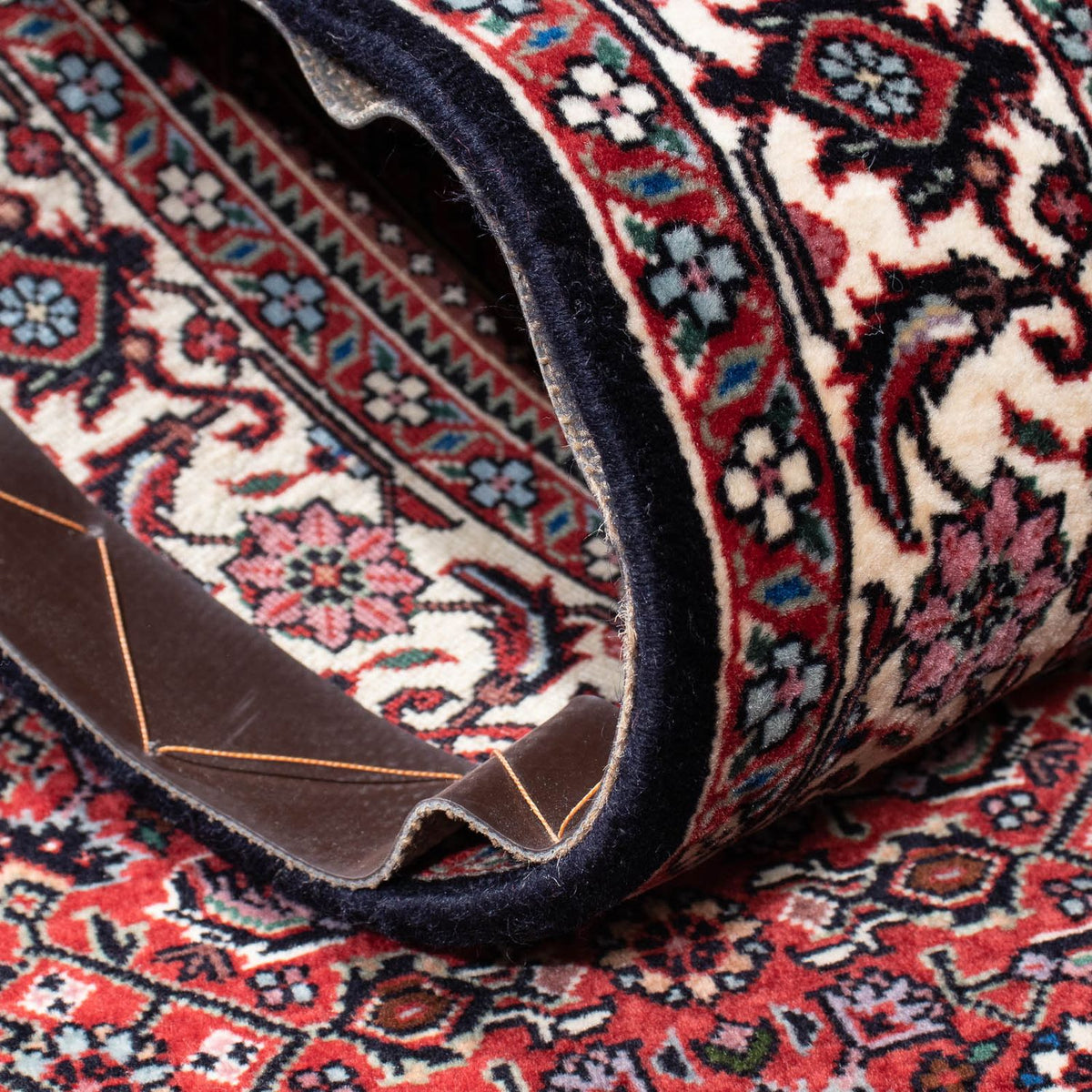 Tapis de couloir Tapis persan - Bidjar - 200 x 75 cm - rouille