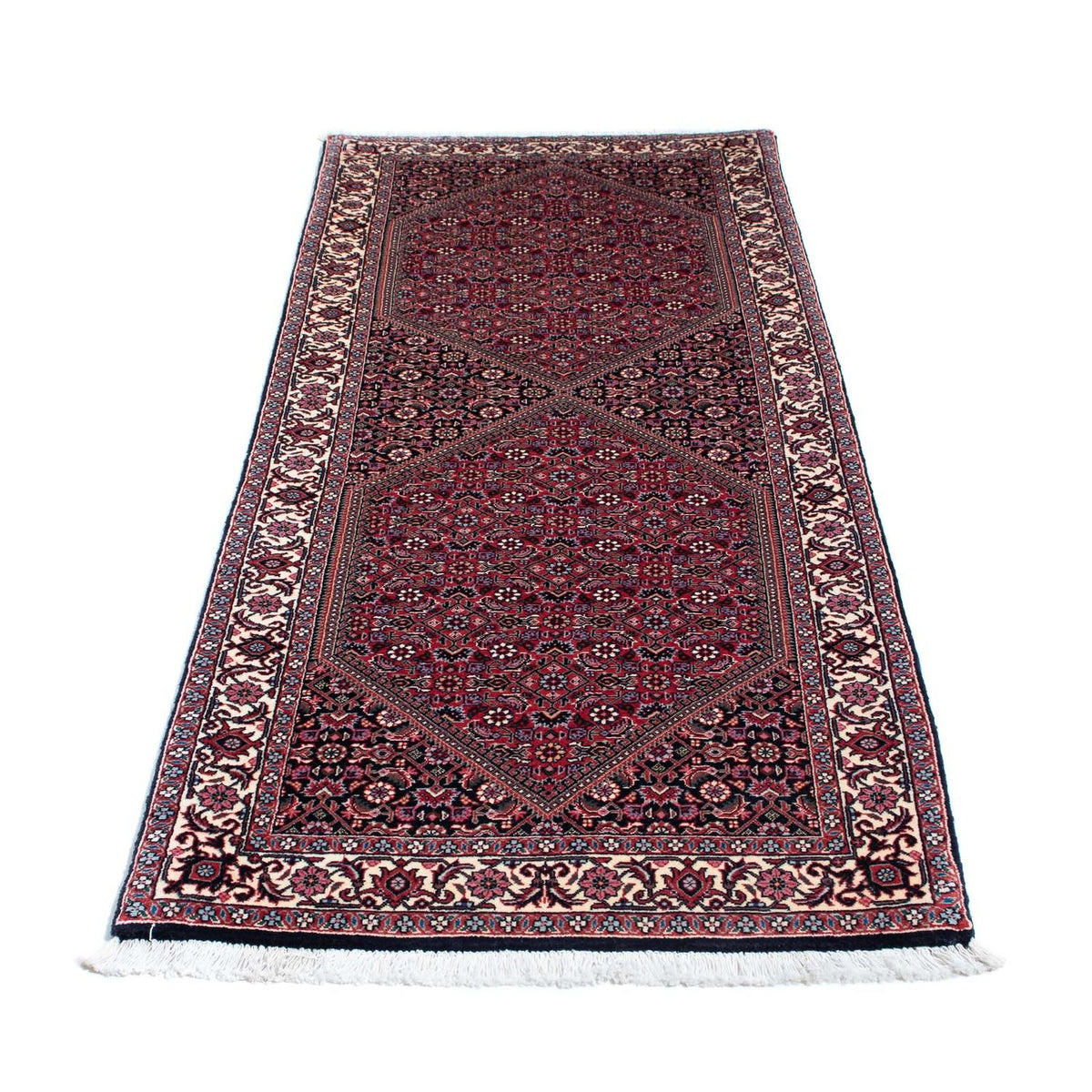 Tapis de couloir Tapis persan - Bidjar - 200 x 75 cm - rouille