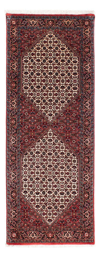 Tapis de couloir Tapis persan - Bidjar - 188 x 73 cm - rouge