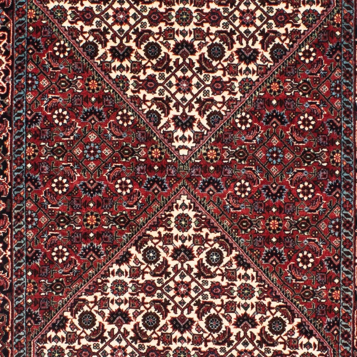 Tapis de couloir Tapis persan - Bidjar - 188 x 73 cm - rouge