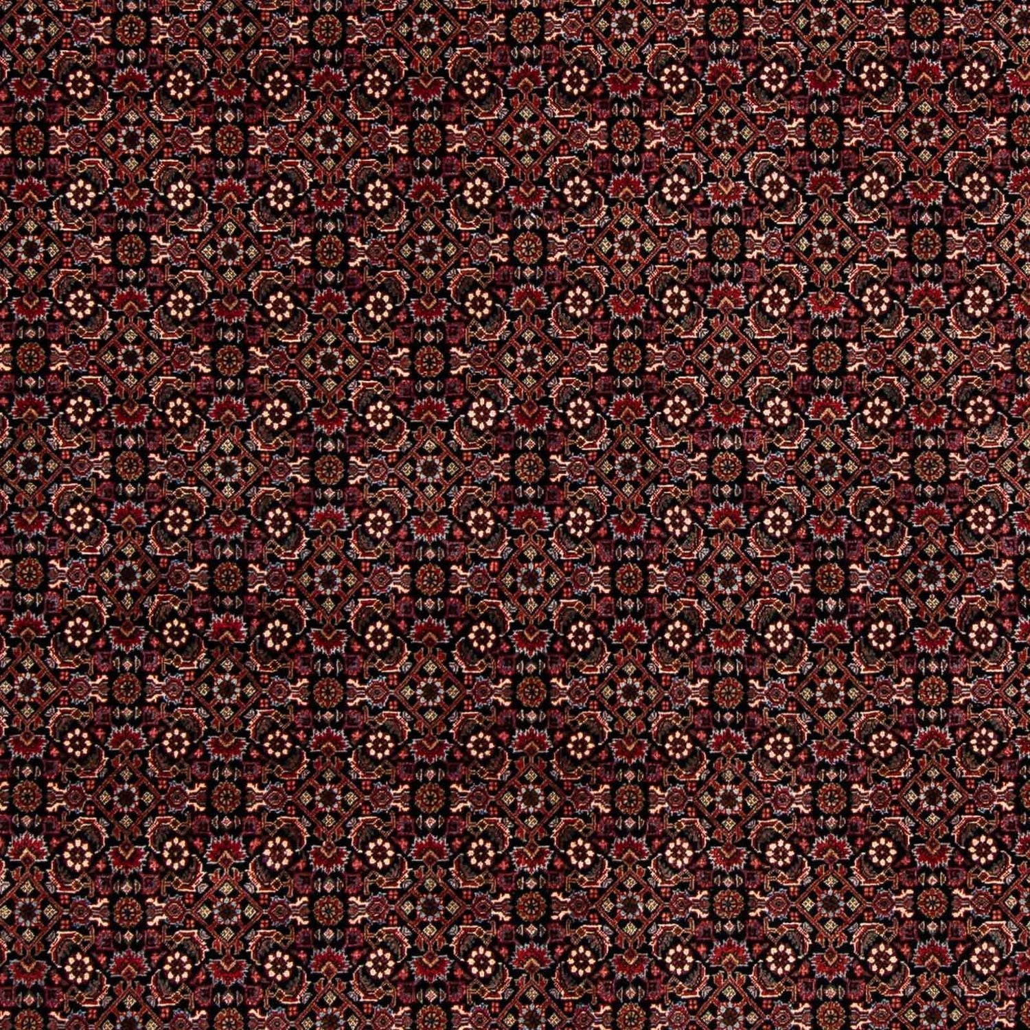 Tapis persan - Bidjar - 248 x 198 cm - rouge foncé