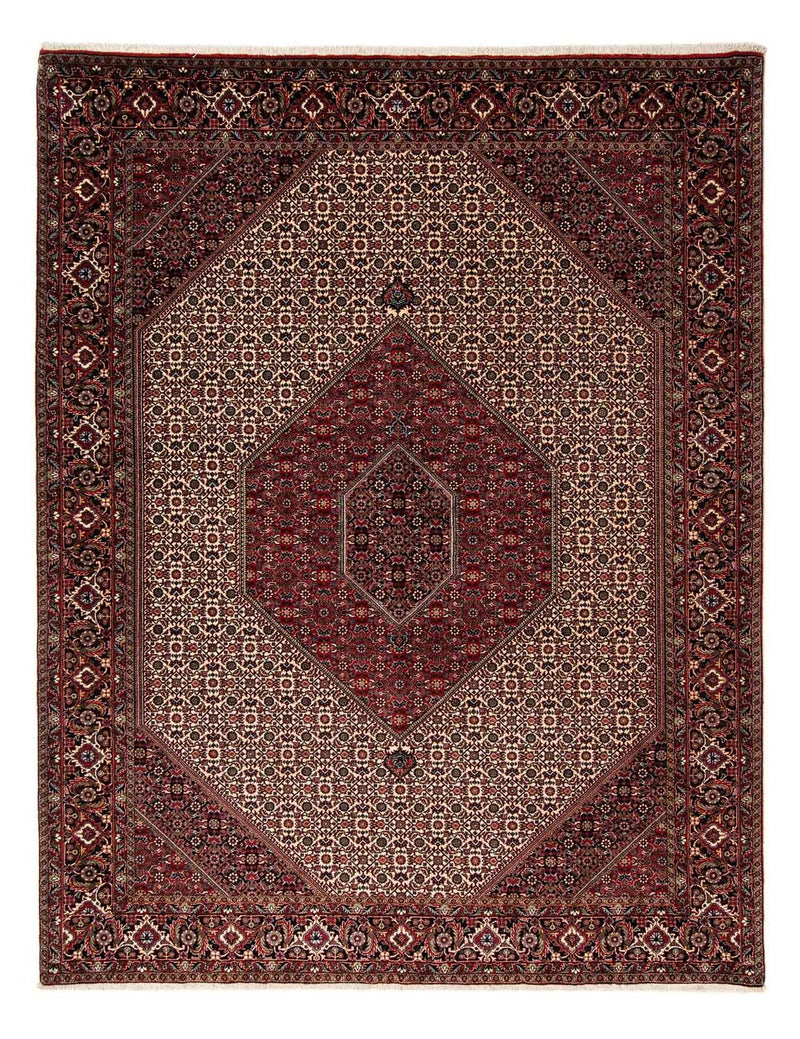 Tapis persan - Bidjar - 262 x 205 cm - rouge foncé