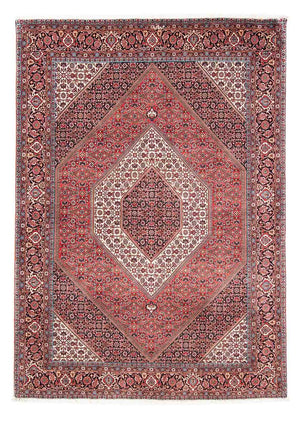 Tapis persan - Bidjar - 233 x 168 cm - rouge clair